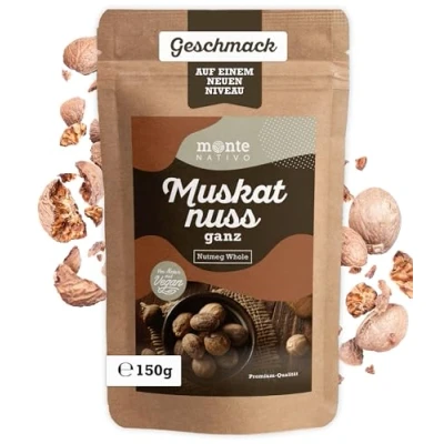 Bild av Muskot hela Monte Nativo (150 g) perfekt för Matlagning och Desserter Kryddor Chai &amp; Curry