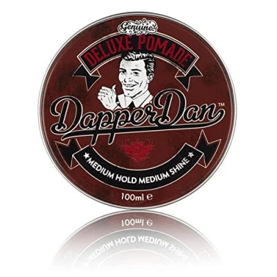 Bild av Dapper Dan Deluxe Pomade,Hair Styling Pomade For A Medium Hold Shine All Day Look, Citrus &amp; Vanilla Fragrance, 1 x 100 ml