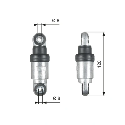 Bild av GATES T39215 Amortisseur de vibrations, courroie trapézoïdale à nervures FleetRunner Micro V Stretch Fit BMW: 3 Berline, 5 Touring