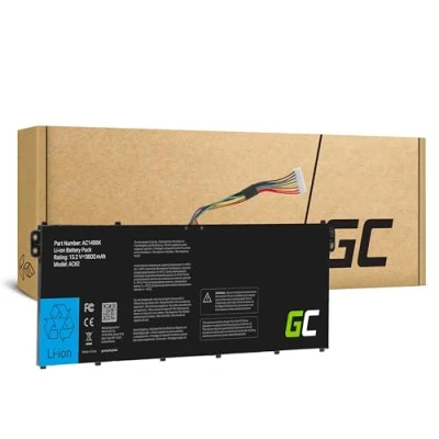 Bild av Green Cell Batteri för bärbar dator (likvärdigt med: Acer AC14B3K, AC14B8K) litiumpolymer 4 cells 3200 mAh svart