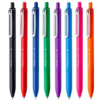 Bild av Pentel BX467 Izee 8 färger klickkula 0,7 mm pack