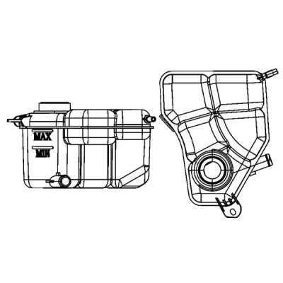 Bild av MAHLE ORIGINAL CRT 133 000S Vase d&#039;Expansion sans cache, capteur FORD: Fusion Break, FIESTA 5