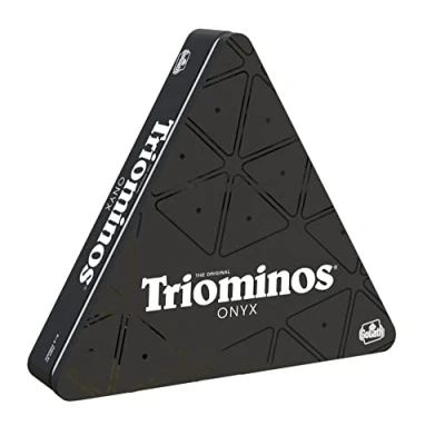 Bild av Triominos Onyx, brädspel från 6 år, för 2 till 4 spelare, spel barn och vuxna