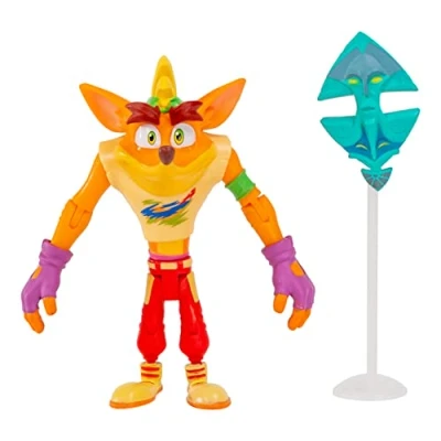 Bild av Bandai Namco Crash Bandicoot Retro With Ikaika Mask &amp; Stand Figur