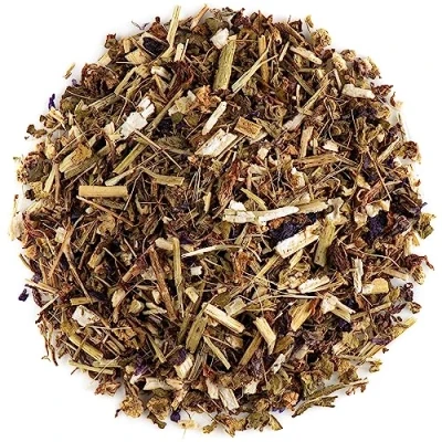Bild av Rödmalva Malva Blå Blad Te Sylvestris Ört Tisane