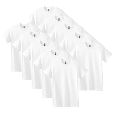 Bild av GILDAN herr T shirt Tung i bomull, stil G5000, Vitt, XL