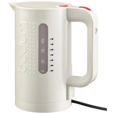 Bild av Bodum Bistro Elektrisk vattenkokare (automatisk avstängning, 1300 watt EU nominal power, 1,0 liter) krämfärgad