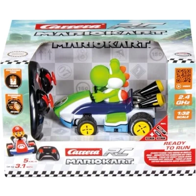 Bild av Carrera RC I 2,4 GHz Mario Kart Race 1:32 Yoshi fordon officiellt licensierad autentisk design för Nintendo fans Fjärrstyrd bil