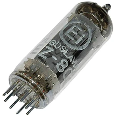 Bild av BTB Vertrieb EZ 80 = 6 V 4 Elektronrör Dubbel likriktare 250 90 mA Polantal: 9 Uttagstyp: Noval Innehåll 1 st