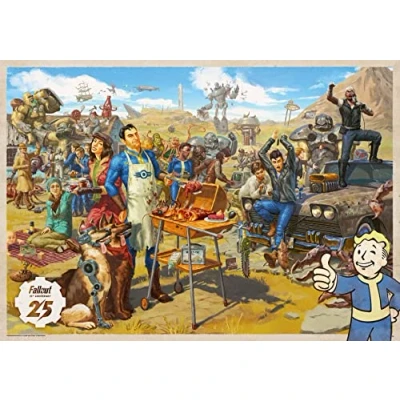 Bild av Good Loot Gaming Puzzle Fallout 25th Anniversary Puzzles Game Artwork for Adults Teens 1000 Piece Inspired by a Computer 68,3x48cm
