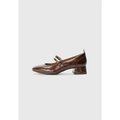 Bild av Tamaris dampump med rem 122318 43 pumps, Brun comb, 38 EU, kam, EU