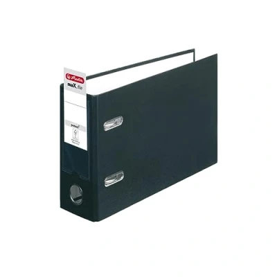 Bild av herlitz 10842334 Max.File Protect kartongpärm A5 landskap orientering FSC mix svart