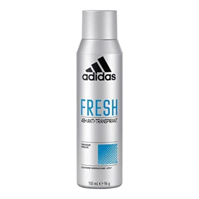 Bild av adidas Fresh Anti Perspirant Deodorant Spray för honom, 48 timmars torrskydd och extra långvarig färsk, 150 ml