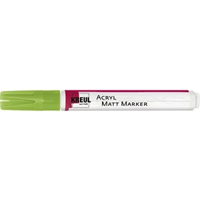 Bild av Kreul 46238 akryl matt märkpenna medium, med rund spets ca 2 4 mm, grön, matta, vattenbaserad akrylfärg, för filigran accenter