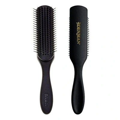 Bild av Jack Dean by Denman Curly Hair Brush D3 (All Black) 7 Row Styling For Detangling, Separating, Shaping and Defining Curls Women Men
