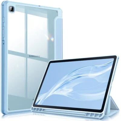 Bild av FINTIE fodral för Samsung Galaxy Tab S6 Lite 2022/2020 10,4 tum [pennförvaring] Klart bakre Lite, himmelsblå