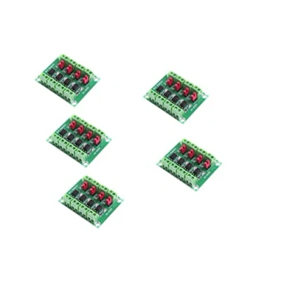 Bild av Fasizi 5 st PC817 4 kanals optokopplare Isolationskort Spänningsomvandlare Adaptermodul 3,6 30V Driver fotoelektrisk isolerad modul