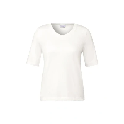 Bild av Cecil Basic V ringad skjorta Vanilj vit XL, vit, XL