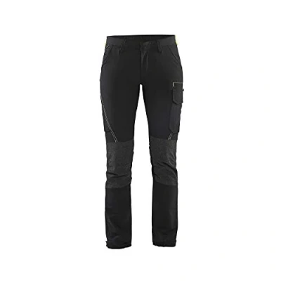 Bild av SERVICEBYXA 7122 1645 4 VÄGS STRETCH DAM SVART/VARSELGU C36 Beijerbygg Byggmaterial