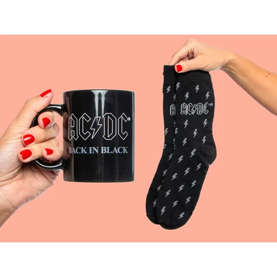 Bild av Pyramid AC/DC Mug &amp; Sock Set UK 3 8 / EU 36 41 Strumpor