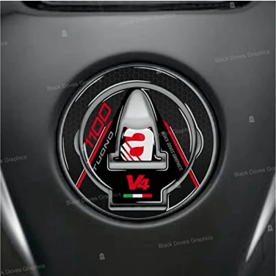 Bild av 3D klistermärke Tank Cap Protector Kompatibel med Aprilia Tuono 1100 v4 från 2021