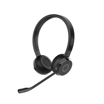 Bild av Jabra Evolve 65 TE trådlösa stereohörlurar Microsoft Teams certifierade, 30 m räckvidd, 12 timmars batteri, USB A, dubbel anslutning svart