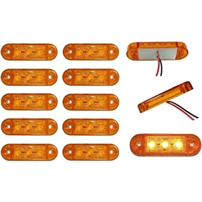 Bild av Generic 10 x LED Markeringsljus Sidomarkeringsljus 12V 24V Positionsljus Släpvagn Husvagn Skåpbil Bil Lastbil Gul