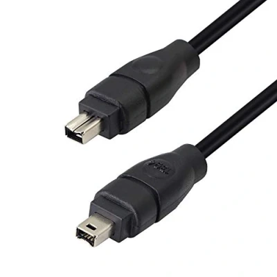 Bild av GINTOOYUN Firewire 400 kabelsladd 4 stift till hane iLink DV kabel IEEE 1394 sladd för dator bärbar PC JVC Sony videokamera 6 fot svart