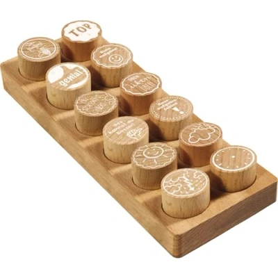 Bild av COLOP WOODIES Stempel Set Lehrer Motiv retail