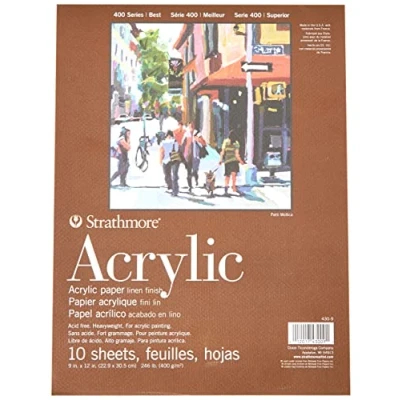 Bild av Strathmore Akryl pappersdyna 9 x 12 tum, 10 ark,
