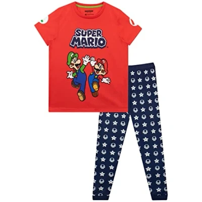 Bild av Super Mario Pojkar Pyjamas Röd 122