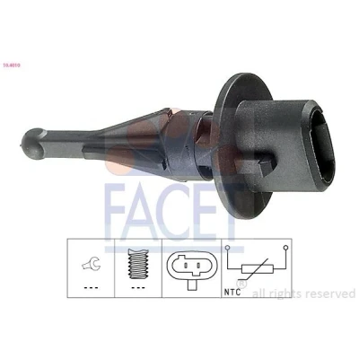 Bild av FACET 10.4010 Capteur, température de l&#039;air d&#039;admission sans bride fixation Made in Italy OE Equivalent MAZDA: MX 5 2, Premacy, 626 V Break