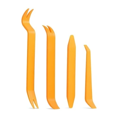 Bild av Diboniur bil trim demontering verktyg, set med 4 hårda plastverktyg för radioljud interiör instrumentpanel, orange
