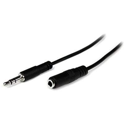 Bild av StarTech.com 1 m Slim 3,5 mm jack stereo förlängningskabel plugg/uttag