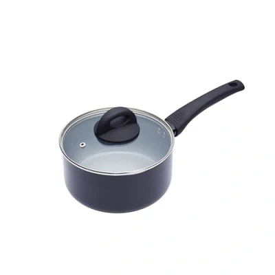 Bild av MasterClass Kastrull, Aluminium, Non Stick, Passar Induktionshäll, 5 Liter, 18 cm, Svart, MCSAUCER18