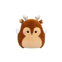 Bild av Squishmallows Squishmallow mjuk leksak FuzzAMallows Darla julrenen 30 cm gosedjur original 2024