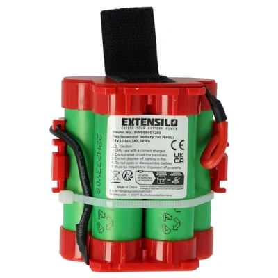 Bild av EXTENSILO batteri kompatibelt med Husqvarna Automower 305, 105 2019, 305 2011, 2012 robotgräsklippare (3 000 mAh, 18 V, Li Ion)