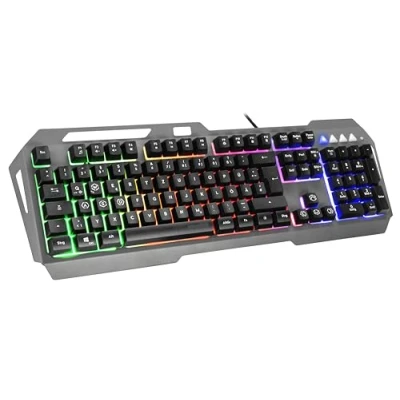 Bild av Speedlink LUNERA Metal Rainbow Gaming Keyboard Gamingtangentbord Med belysning Knappsats i full storlek DE layout, svart