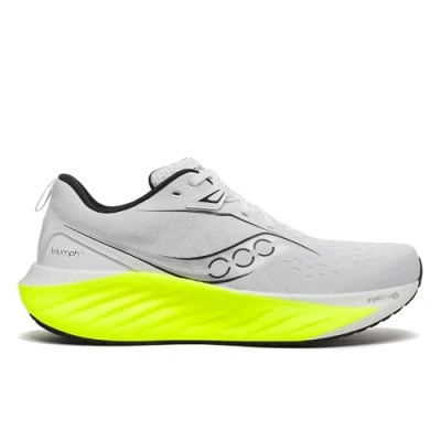 Bild av Saucony Men&#039;s Triumph 22 Sneaker, White/Citron, 9.5