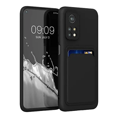 Bild av Kwmobile fodral kompatibelt med Xiaomi Mi 10T/Mi 10T Pro TPU telefonskydd kreditkortshållare svart matt