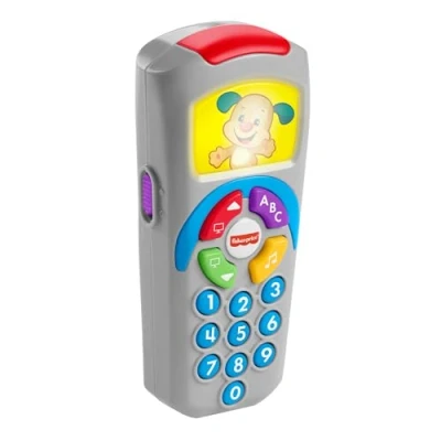 Bild av Fisher Price pedagogisk leksak för spädbarn hundfjärrkontroll leksaksfjärrkontroll med musik och lampor barn från 6 månader, tysk version, HXB88