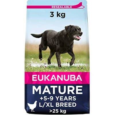 Bild av Eukanuba komplett torrfoder för mogna seniorer stora och gigantiska raser med färsk kyckling 3 kg