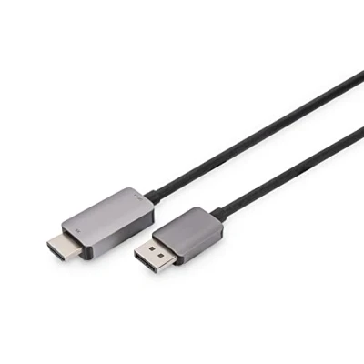 Bild av DIGITUS Displayport till HDMI adapterkabel 2.1 1.4 8K/60Hz Plug&amp;Play 1m svart
