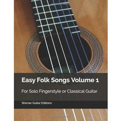 Bild av Easy Folk Songs Volume 1: For Solo Fingerstyle or Classical Guitar