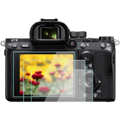 Bild av a7III Skärmskydd för Sony a7m2 a7R IV III a7RII/rx100 vii a7c zv1, KOMET härdat glasfilm anti bubbla repor (3 pack)