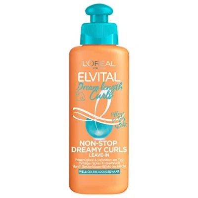 Bild av L&#039;Oréal Paris Elvital Leave In balsam för definierade lockar, anti frizz hårbehandling mer och grepp, dreamlängd curls Non stop Dreamy Curls, 1 x 200 ml
