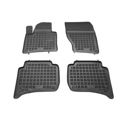 Bild av REZAW PLAST 200111 Ensemble de tapis sol Caoutchouc avant et arrière 4 noir VOLKSWAGEN: Touareg II, PORSCHE: Cayenne