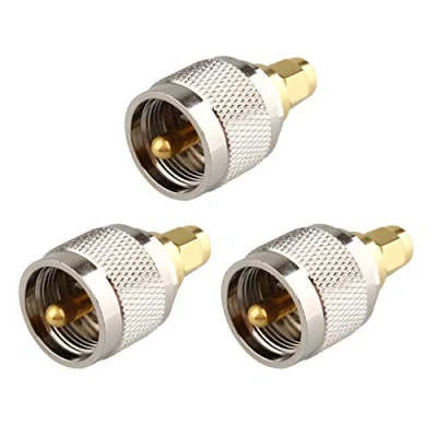 Bild av Jopto 3 st RF koaxialkontakt CB radioadapter SMA hane till UHF PL259 PL 259 SL16 rak handhållen radioantennadapter för antenn radio Baofeng Wouxun Kenwood Icom Yaesu