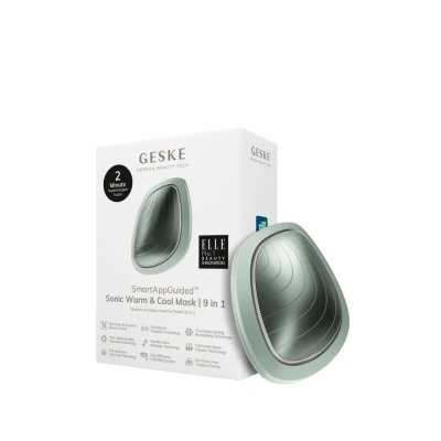Bild av Geske Sonic WARM COOL MASK 9 IN 1 Electronic Tools SMARTAPPGUIDED Ansiktsvård tillbehör, Storlek: One Size, Green