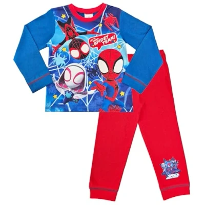 Bild av Marvel Spidey &amp; Friends pojkar pyjamas spindelmannen lag karaktär nattkläder, Team, 2 3 Years